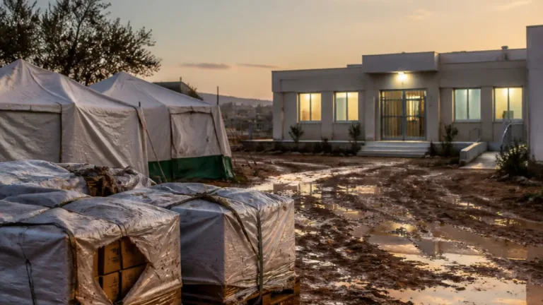 UNRWA alerta del riesgo de inundaciones y limita su respuesta sanitaria ante la llegada del invierno