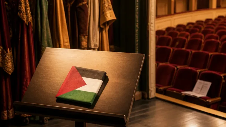 Barítono cesado en la Ópera de Calgary tras desplegar una bandera de Palestina en el saludo final